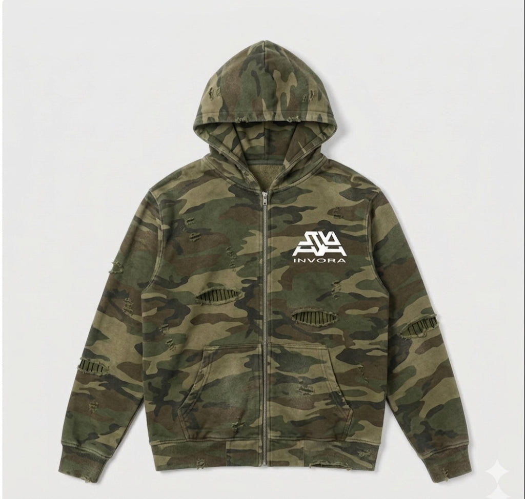 CAMO ZIP UP